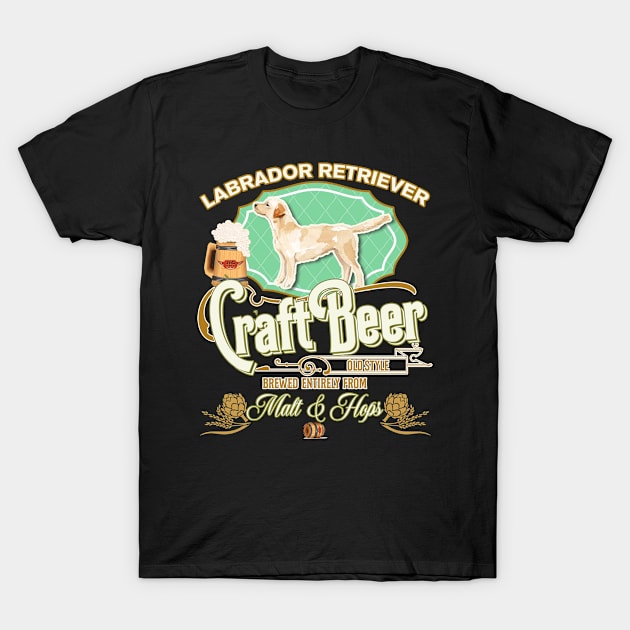 Labrador Retriever Gifts - Beer Dog lover T-Shirt by StudioElla